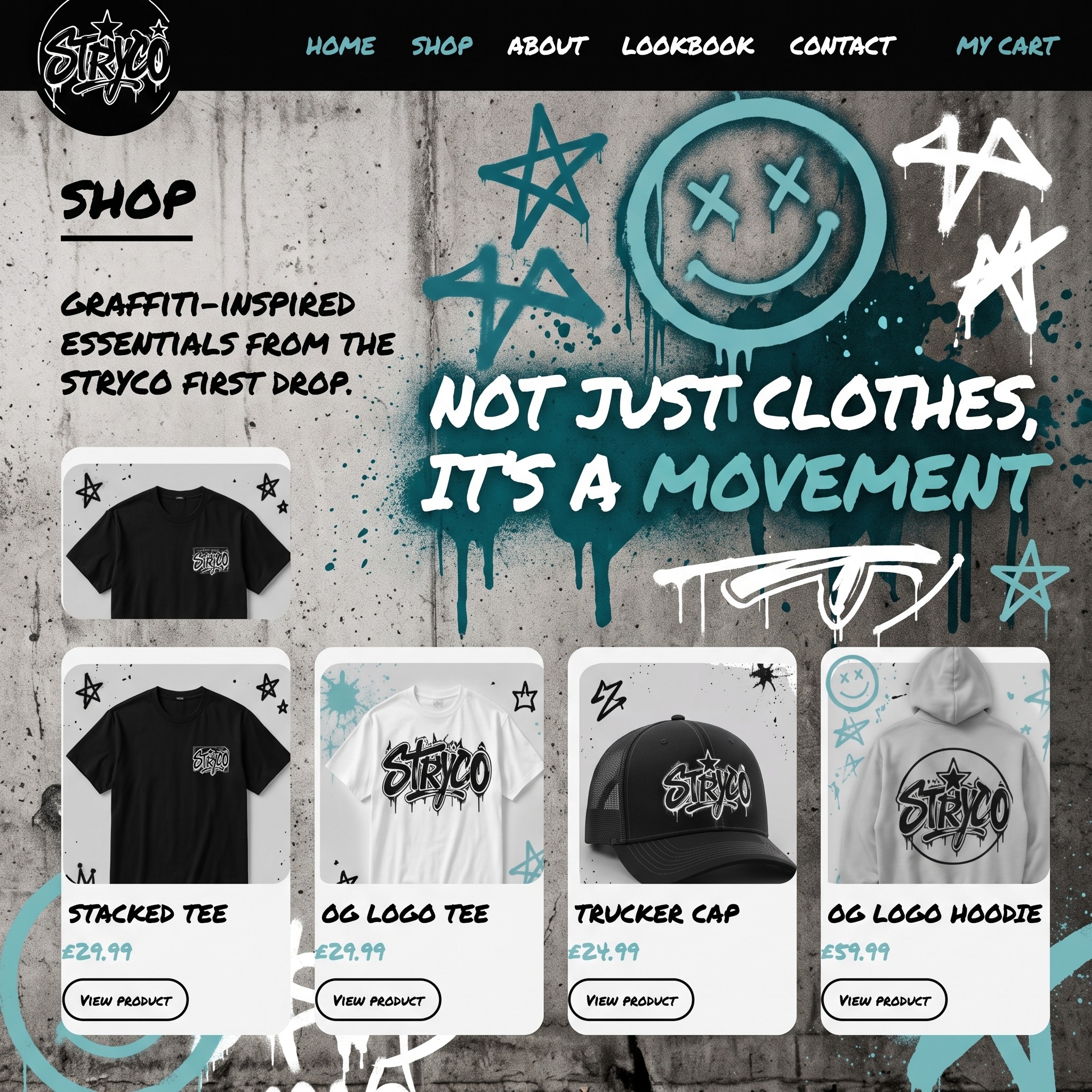 Stryco Studio website design preview